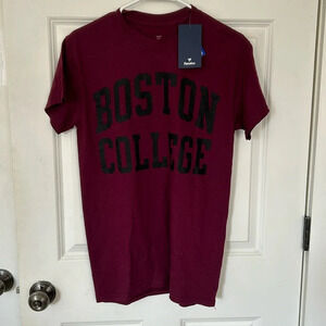 Fanatics Boston College short sleeve T-shirt maroon and black with tags crewneck